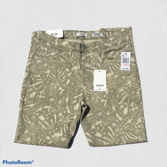 Kenzie Jeans The Effortless Skinny Ankle Size 10/30 Green (Light Sage Safari) - Picture 7 of 7